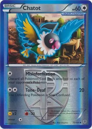 Chatot Reverse Holo 77 Normal