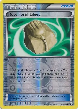 Root Fossil Lileep Reverse Holo 87 Normal