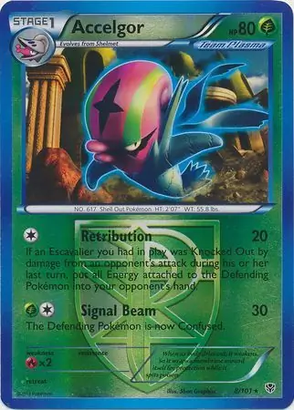 Accelgor Reverse Holo 8 Normal