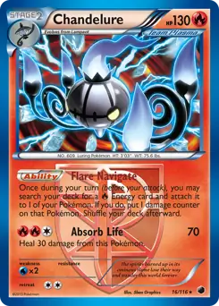 Chandelure Holo 16 Normal