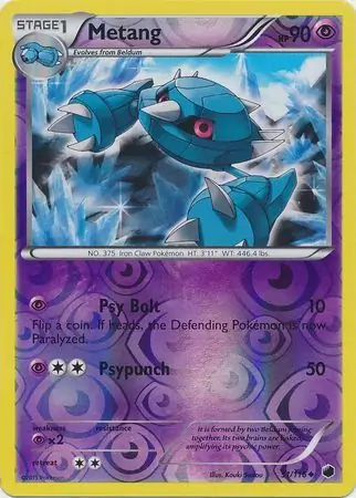 Metang Reverse Holo 51 Normal