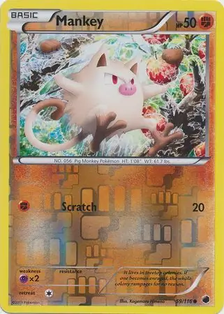 Mankey Reverse Holo 59