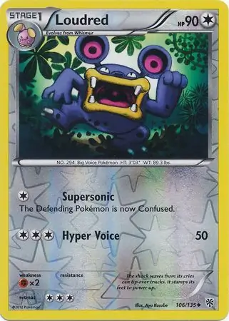 Loudred Reverse Holo 106