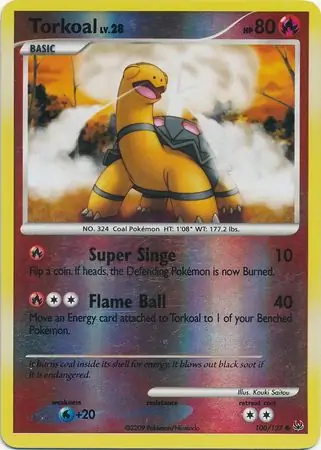 Torkoal Reverse Holo 100 Normal
