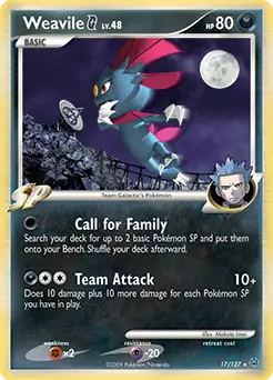 Weavile G Holo 17 Normal