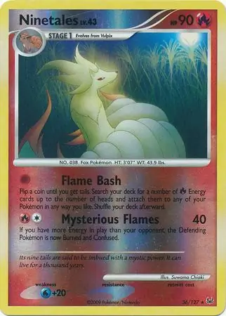 Ninetales Reverse Holo 36 Normal