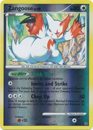 Zangoose Reverse Holo 66 Normal