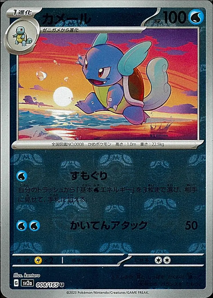 Wartortle Master Ball Holo 008 Normal