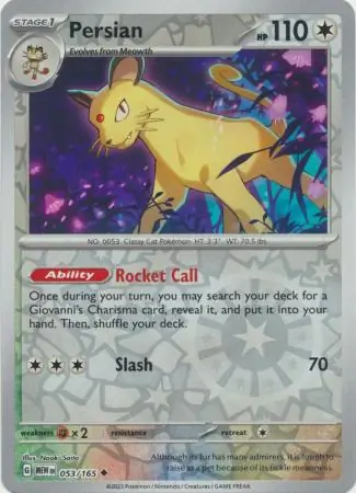Persian Reverse Holo 053