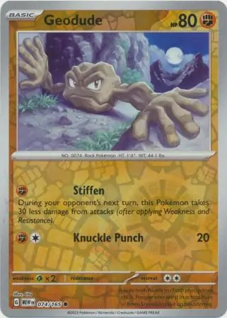 Geodude Reverse Holo 074