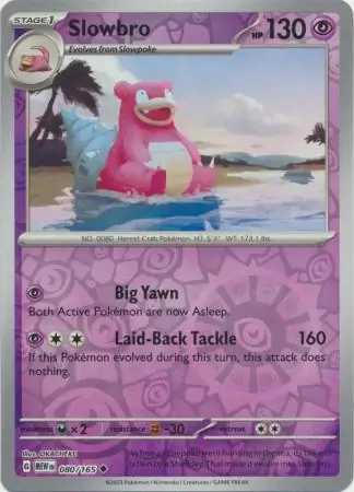 Slowbro Reverse Holo 080