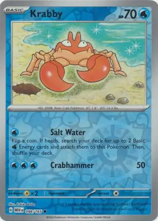 Krabby Reverse Holo 098