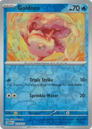 Goldeen Reverse Holo 118