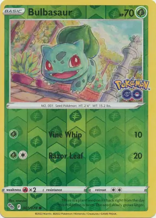 Bulbasaur Reverse Holo 001 Normal