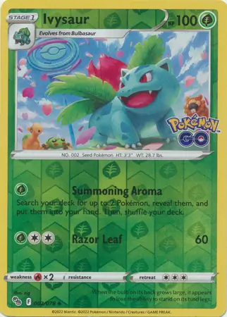 Ivysaur Reverse Holo 002