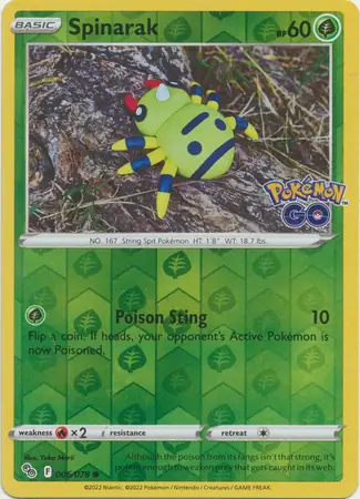 Spinarak Reverse Holo 006 Normal