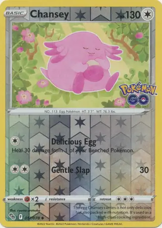 Chansey Reverse Holo 051 Normal