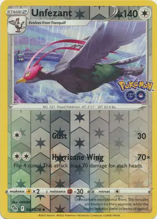 Unfezant Reverse Holo 063 Normal