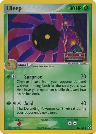 Lileep Reverse Holo 52