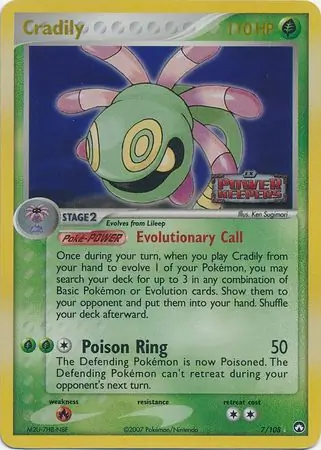 Cradily Reverse Holo 7 Normal