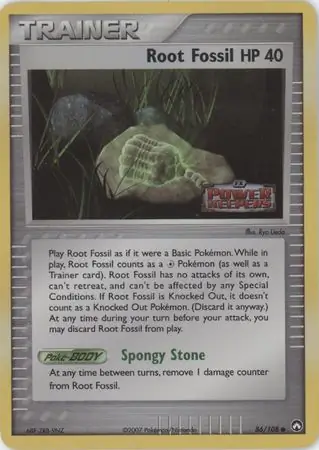 Root Fossil Reverse Holo 86 Normal