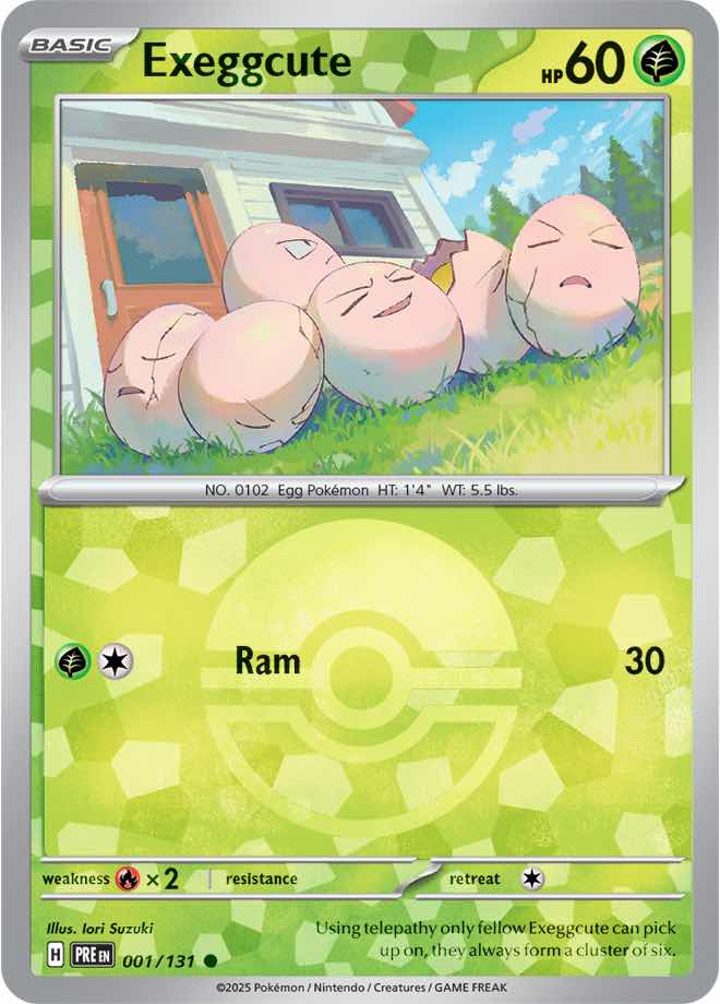 Exeggcute Poke ball Holo 1