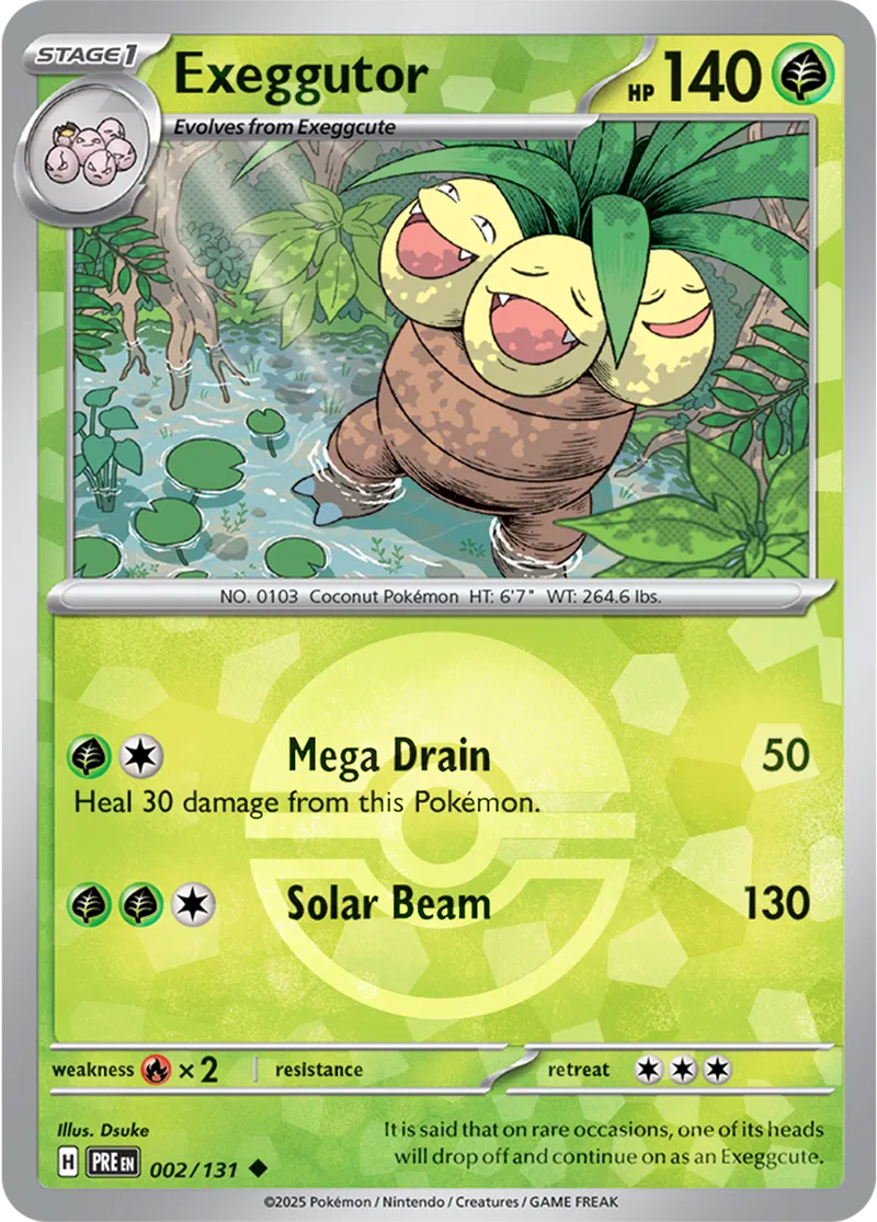 Exeggutor Poke ball Holo 2 Normal
