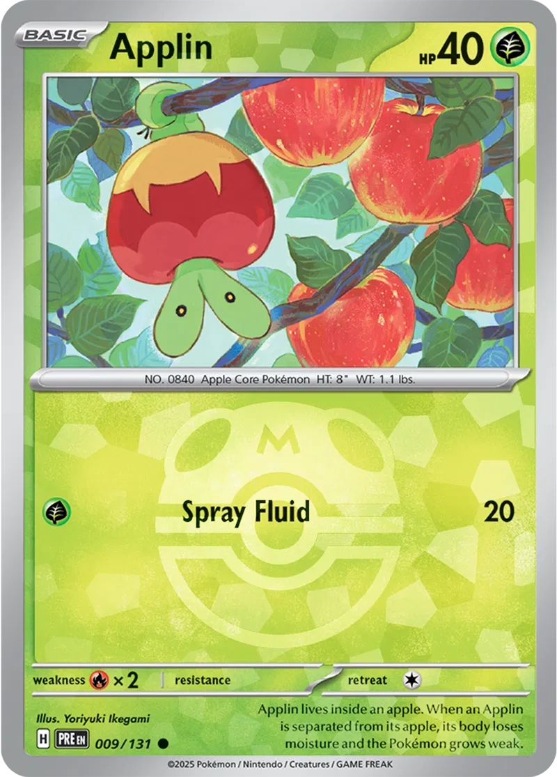 Applin Master Ball Holo 9 Normal