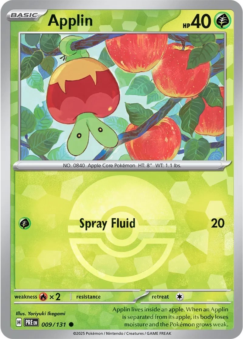 Applin Poke ball Holo 9 Normal