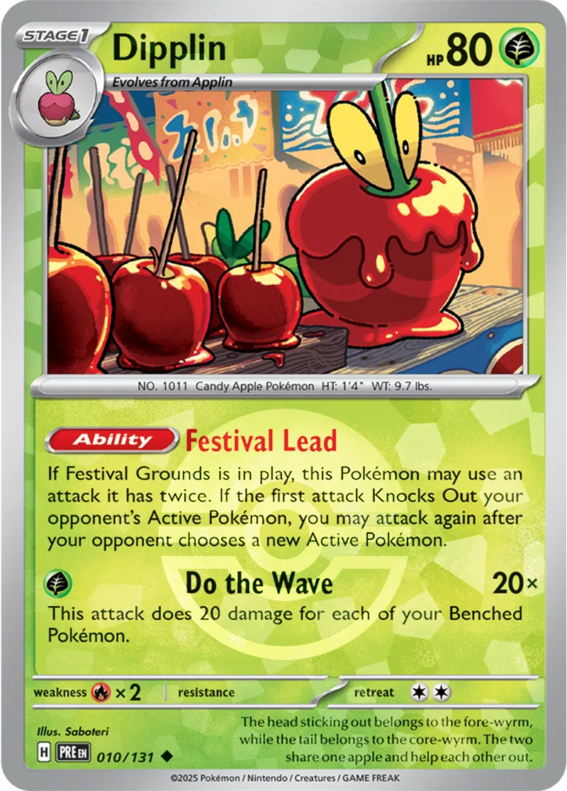 Dipplin Poke ball Holo 10 Normal
