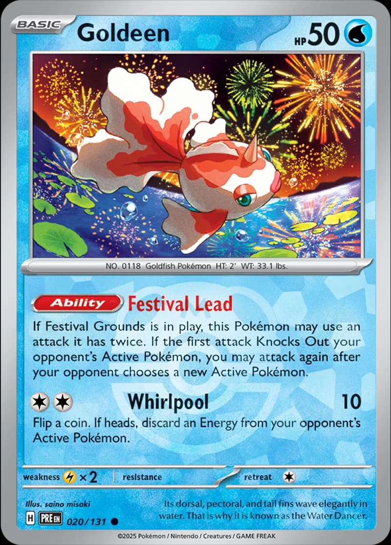 Goldeen Master Ball Holo 20 Normal
