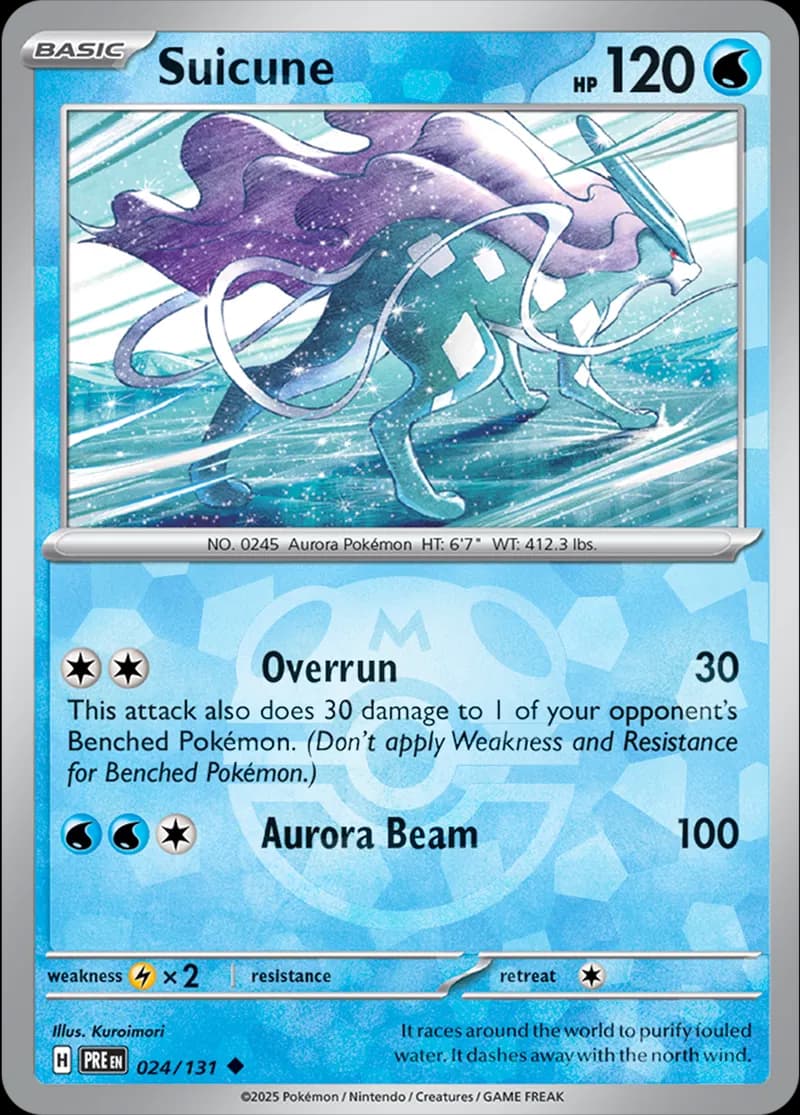 Suicune Master Ball Holo 24 Normal