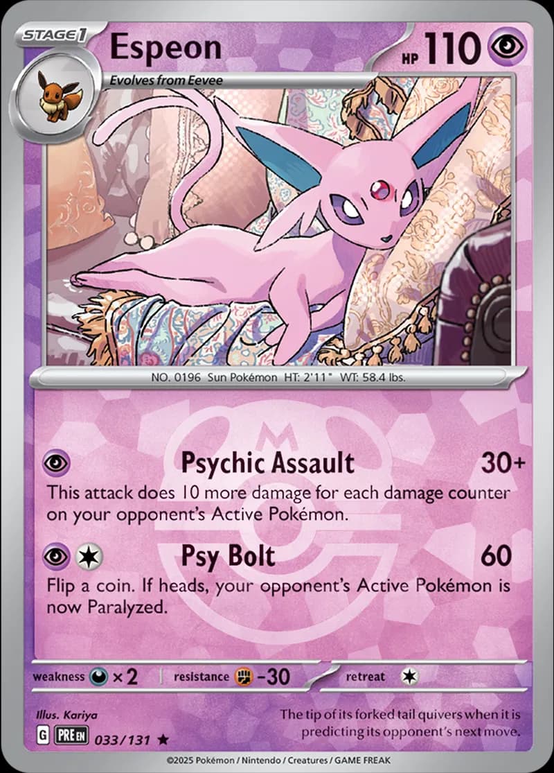 Espeon Master Ball Holo 33 Normal