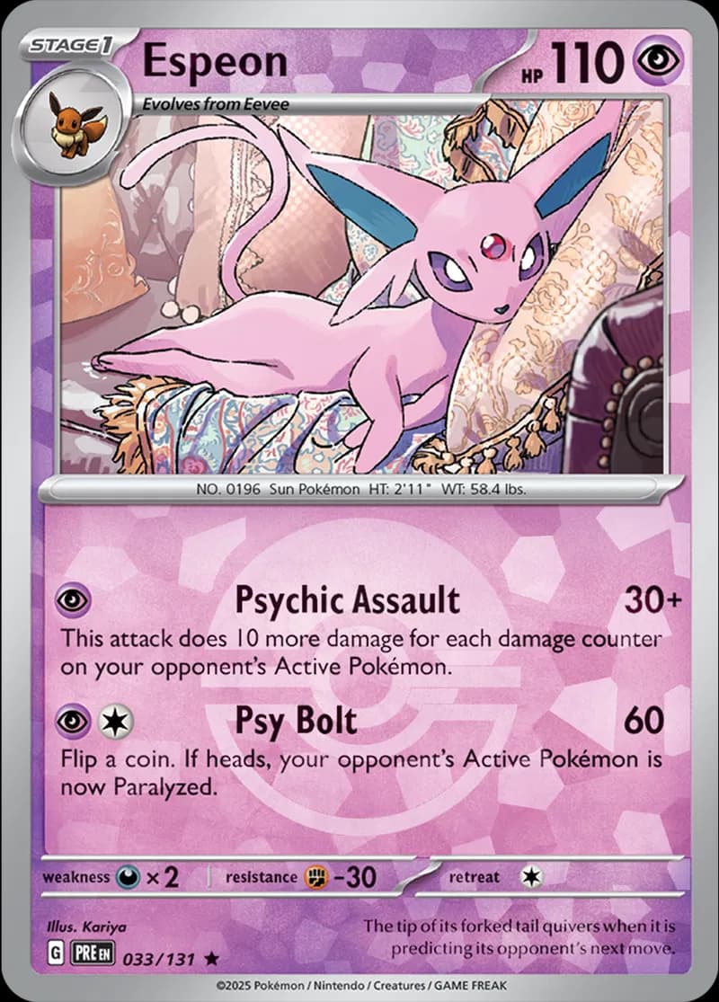 Espeon Poke ball Holo 33