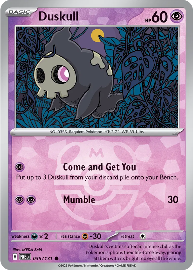 Duskull Master Ball Holo 35 Normal