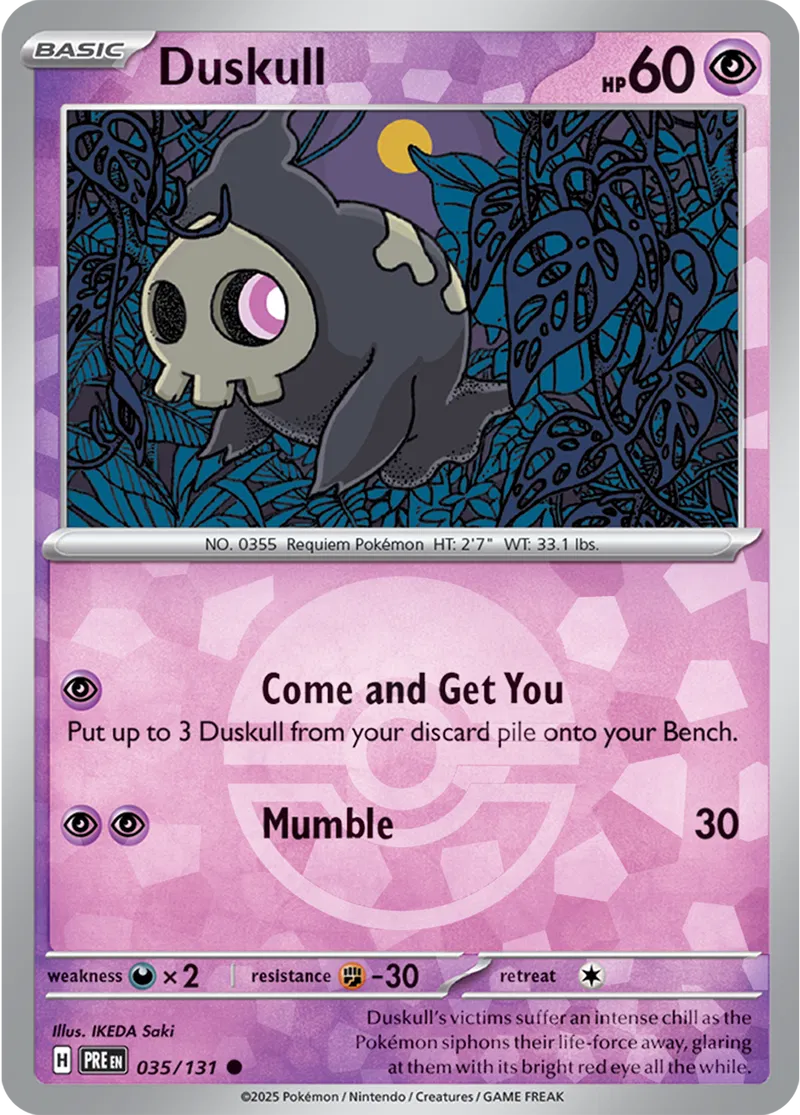 Duskull Poke ball Holo 35 Normal