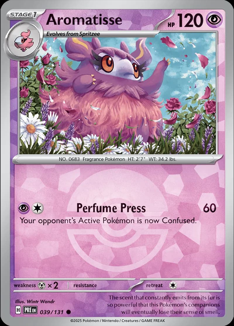 Aromatisse Poke ball Holo 39 Normal