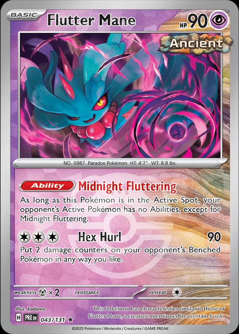 Flutter Mane Master Ball Holo 43 Normal