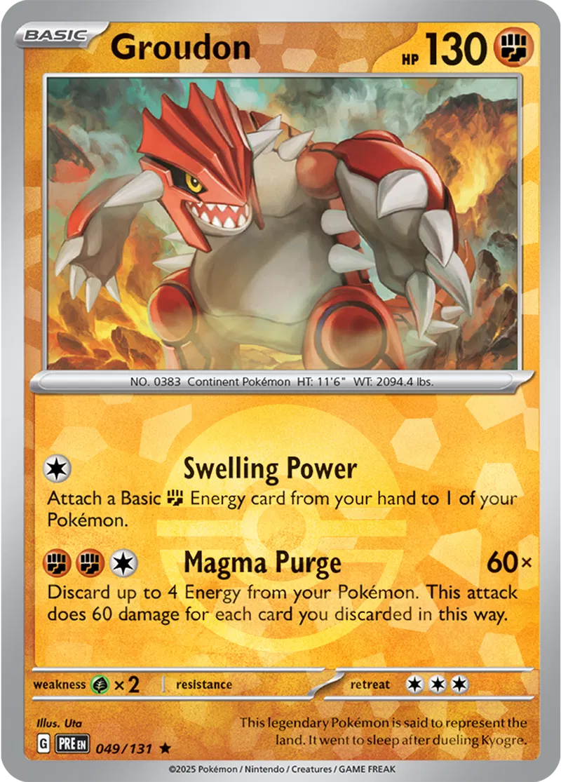 Groudon Poke ball Holo 49 Normal