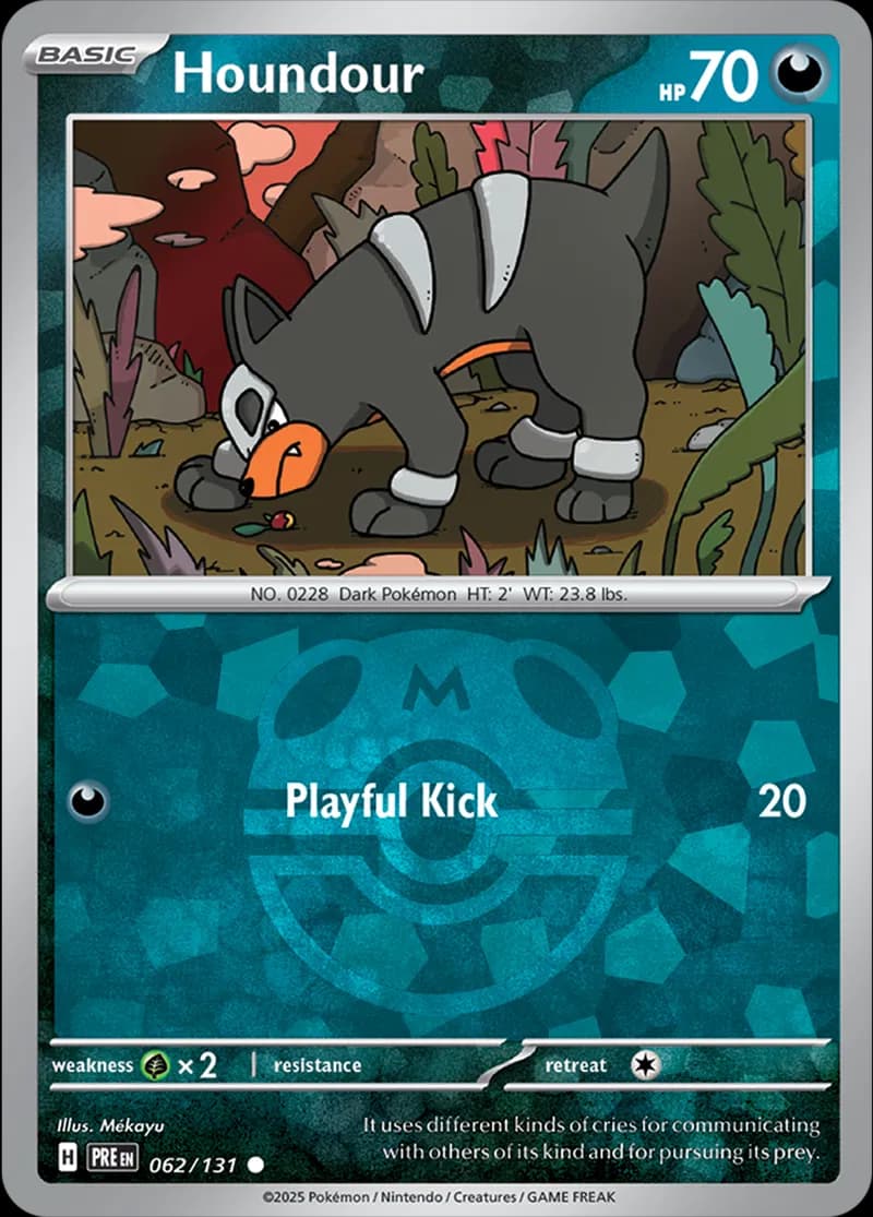 Houndour Master Ball Holo 62 Normal
