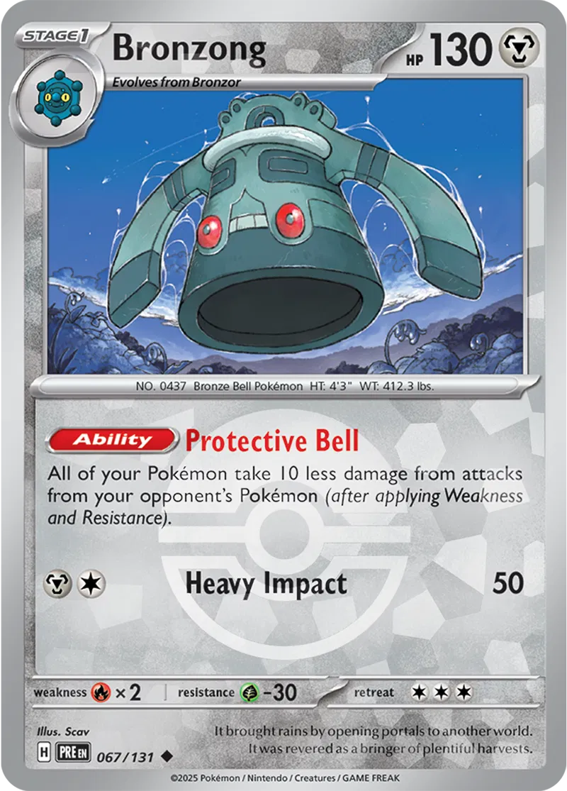 Bronzong Poke ball Holo 67