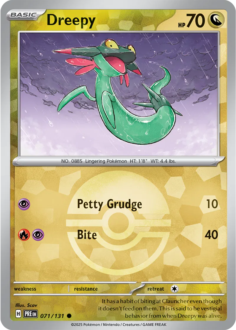 Dreepy Poke ball Holo 71 Normal