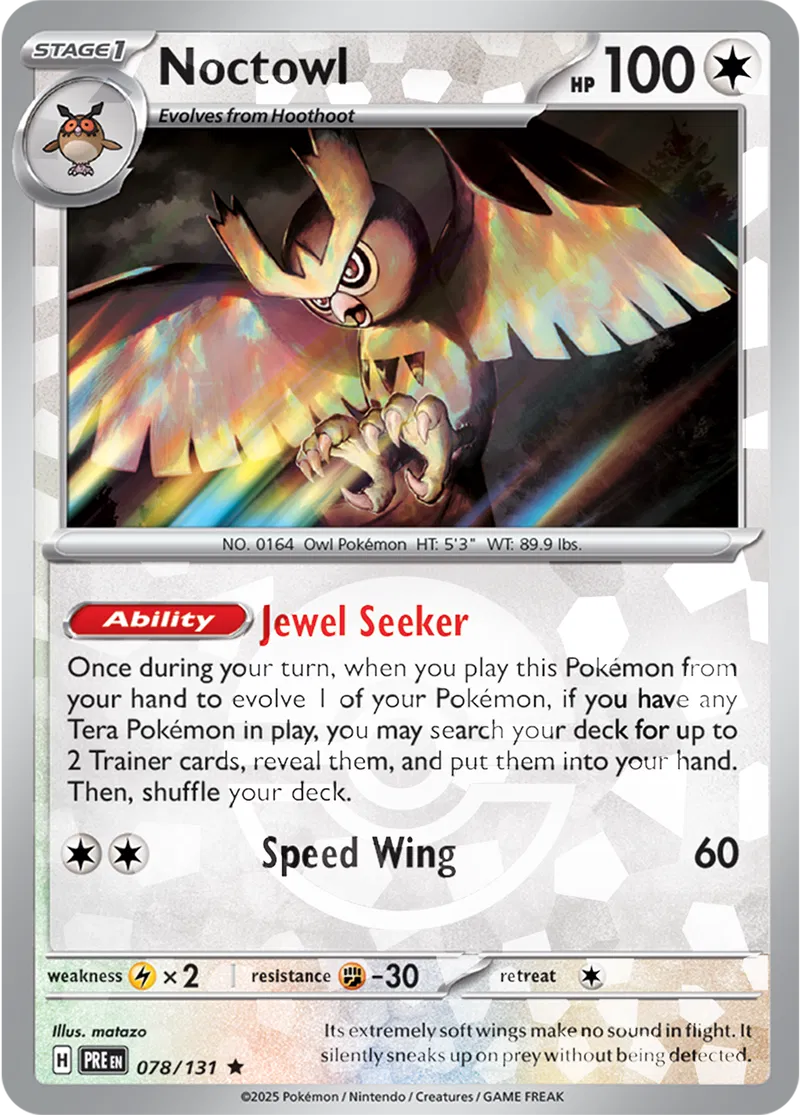 Noctowl Poke ball Holo 78 Normal