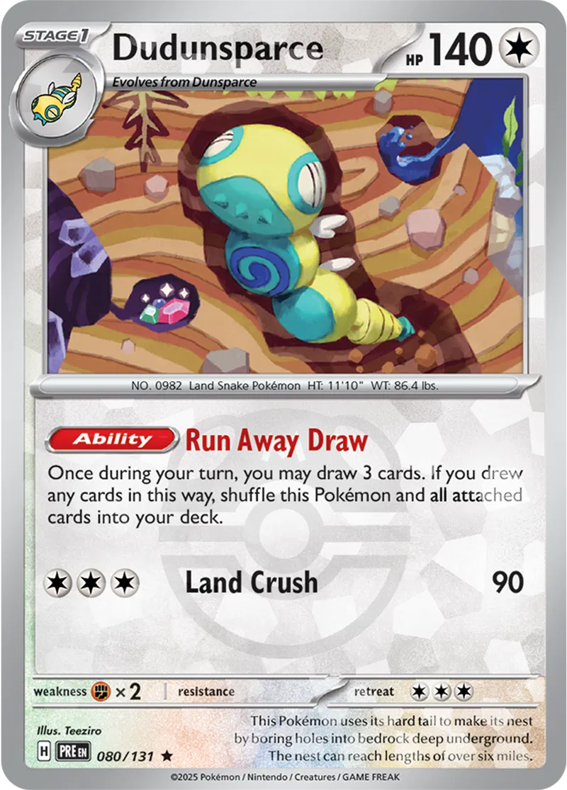 Dudunsparce Master Ball Holo 80 Normal