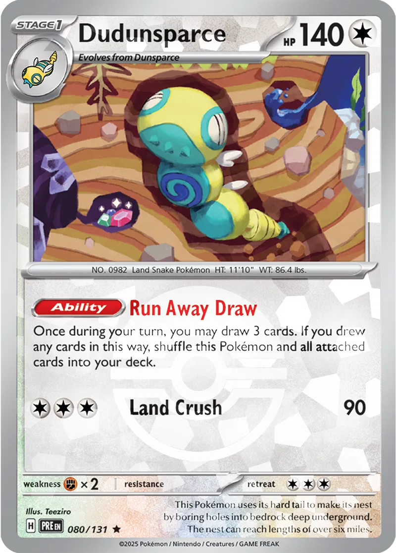 Dudunsparce Poke ball Holo 80 Normal