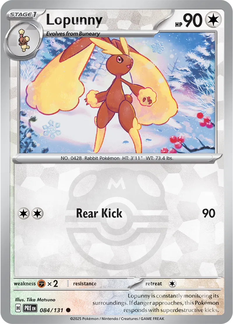Lopunny Master Ball Holo 84