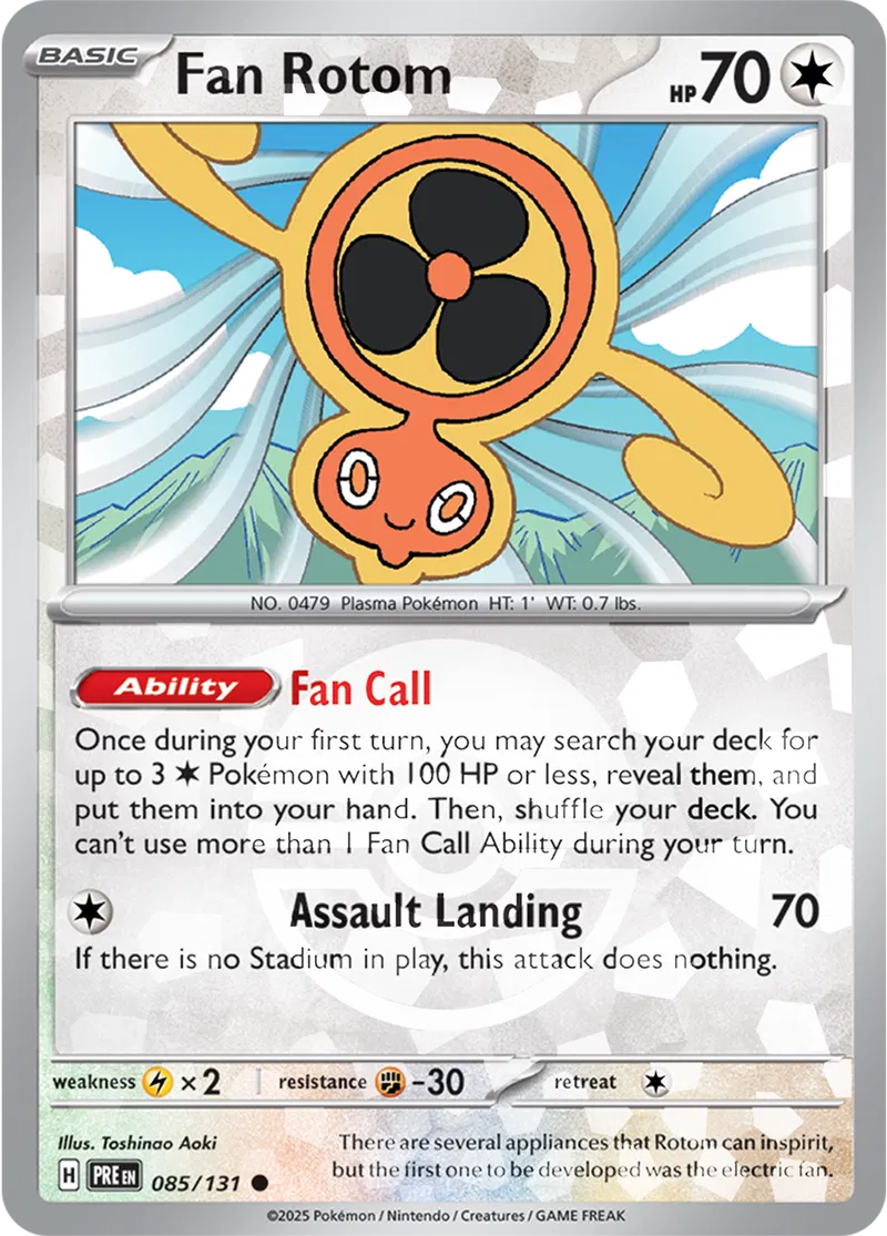 Fan Rotom Poke ball Holo 85 Normal
