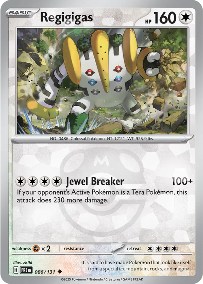 Regigigas Master Ball Holo 86 Normal