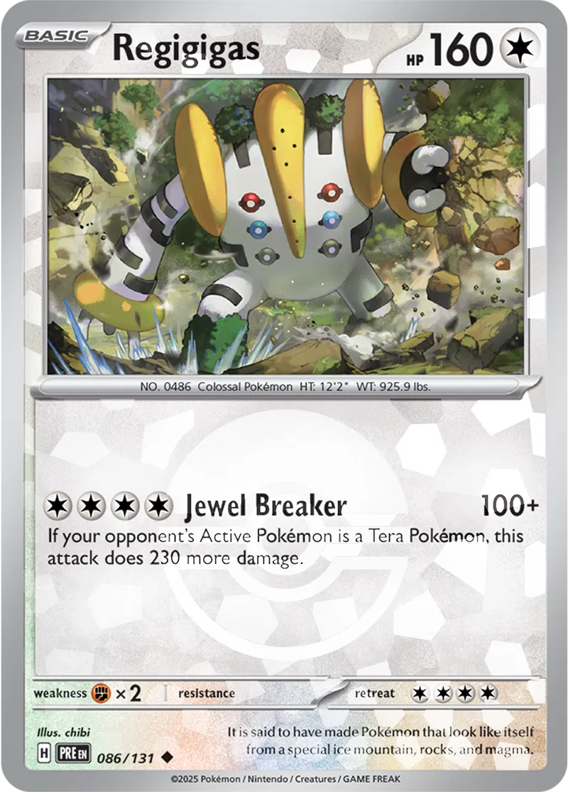 Regigigas Poke ball Holo 86