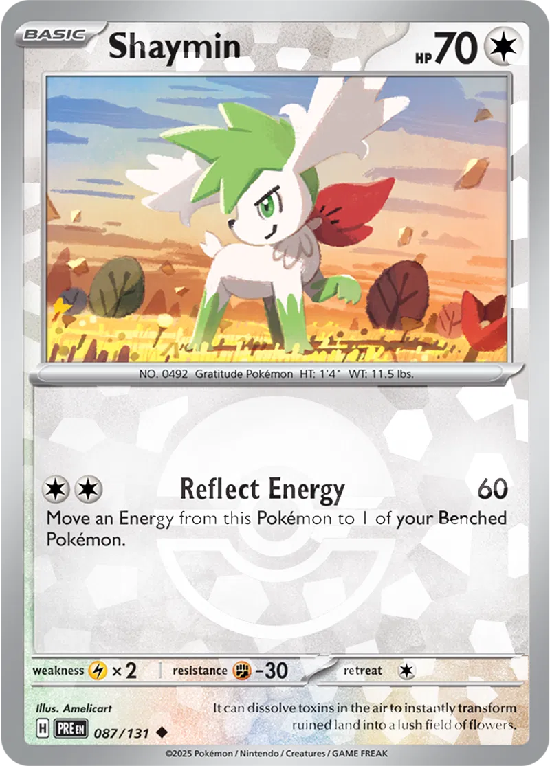 Shaymin Poke ball Holo 87